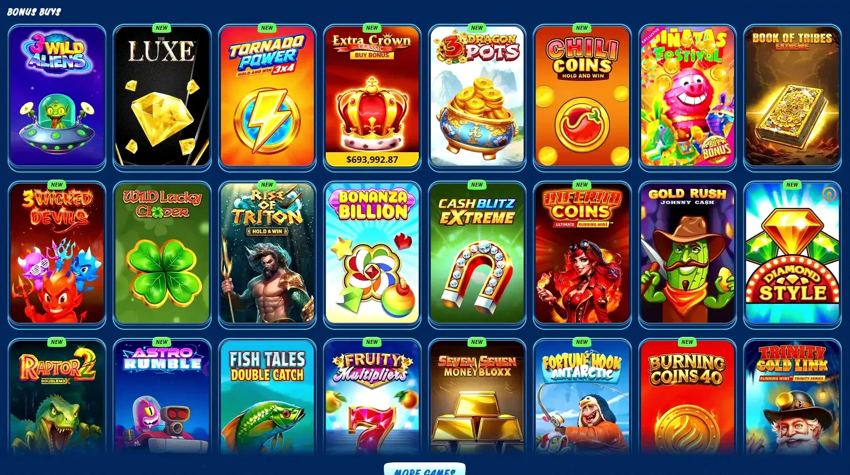 Игровой интерфейс онлайн казино Кешер